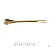 Nordic brass gold long tail clip snack sealing clip folder swallowtail clip coffee measuring spoon