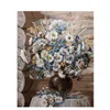 数字の花絵画花のテーマ50x40cm/20x6インチキャンバスでは、大人の子供キット用の家の装飾キットのためのキャンバス