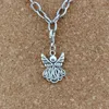 100 pièces Antique argent aile d'ange fermoirs à homard pendentifs à breloque pour la fabrication de bijoux Bracelet collier bricolage accessoires 15x35 5mm A-49299z