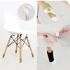 20st (5 uppsättningar) stolar strumpor fancy bordben kuddar med söta kattpottar design, pålitlig möbler och golvskydd, 4 olika mönster