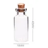 5 ml de liège en bois mini bouteilles en verre mini verre pots vides conteneurs bouteille pots pendentifs artisanat dérive bouteille de parfum KKA7803