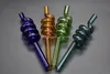 colorful thick heady cheap Glass S sharp pipe straight hand pipe spiral oil burners pipe for smoking small portable water pipes