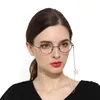 Atacado-Fashion Chic Womens óculos ocas Estrelas Chains Sunglasses Reading frisados ​​Óculos Cadeia eyewears Cord Titular Neck Strap Corda