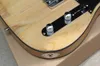 Naturlig träfärgaska Elektrisk gitarr med svart bindande kropp, Maple Fretboard, Svart pickguard, kan anpassas som förfrågan