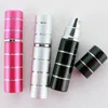 5ml Hot selling pump stitching Glass Perfume bottle Atomizer Anodized Aluminum Empty glass Travel Refillable Conrainer LX1760
