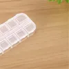 Transparent Boxes Compartment Plastic Storage Box Jewelry Earring Bead Screw Holder Case Display Organizer Container yq01395