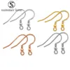 Alta qualidade 925 Sterling Silver Ear Hook Clasp Dangle Earring Para Mulheres Charme Prndent Acessórios Jóias Gift-Y