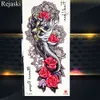 Roxo Rosa Jóias Transferência de Água Tatuagem Adesivos Mulheres Corpo Peito Arte Temporário Tatuagem Menina Cintura Pulseira Flash Tattoos Flor