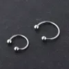 Anello a cerchio inossidabile Circolari Anelli a bilanciere Anelli con bilanciere per piercing per labbra per sopracciglia1445929