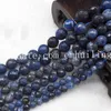 5 Stränge Hohe Qualität in facettierten runden Sodalith Lose Perlen Natürliche Blau-Ader Stein Semi Precious DIY Perlen 6mm 8mm 10mm für Schmuckherstellung