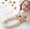 Été bébé filles chaussettes bébés garçons fleurs de fruits tricoter de longues chaussettes coton tricoté genou haut enfant en bas âge enfants bas nouveau-né jambe de bébé C5440