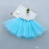 10 Kolory Najwyższej Jakości Cukierki Kolor Dzieci Tutus Spódnica Dresses Soft Tutu Dress Balet Spódnica Pettiskirt Ubrania 10 sztuk / partia T2i368