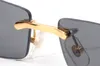 الجملة 2017 بدون إطار نظارات خمر معدنية النساء ريترو fashionOversize نظارات الشمس مربع رمادي واضح عدسة النظارات الشمسية العلامة التجارية مصمم