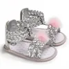 Canis Fashion Cute Neonato Neonate Sandali Bowknot in pelle PU Culla Scarpe da principessa casual da festa