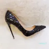 Gorący styl -Mash Women Casual Designer Lady Black Suede Flowers Nowe spiczaste palce płaskie pompki buty praty buty panny młodej
