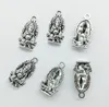 50 pcs/Lot Ganesha éléphant dieu charmes pendentifs rétro bijoux accessoires bricolage Antique pendentif en argent pour Bracelet boucles d'oreilles porte-clés 26*14mm