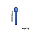 Nouveau style transfrontalier en alliage d'aluminium Métal Snuff Snorter Distributeur Tube Nasal Bouteilles 70MM Fumer Snuff Straw Sniffer Snorter Tuyau Nasal