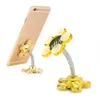 Support cinq griffes ventouse support pour téléphone portable 360° rotatif en métal fleur magique ventouse support de voiture Mobile