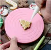 Mini Cake Plate Draaiende Decoratie Standplatform Draaitafel Ronde Roterende Cake Swivel Kerst Bakken Tool