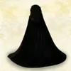 Czarny kaptur aksamitny Cloak Cape Wedding Medieval Costume Wicca Gothic Wizard252r