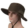 Outdoor Vouwen Vissen Hoed Ademend GRATIS Grootte Caps Zonne-bescherming Lichtgewicht en snel Droog voor wandelen Hunting Sun Hat ZZA628