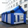 Reclame opblaasbare beurs tent 8m lenght blazen mariquee huis blauwe lucht geblazen structuur voor openlucht feest en evenement