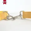 Muttcoの小売手作りの手作りの耐久犬の襟黄色のカスタマイズされた犬のIDタグ襟の抗失われたペット製品供給リーシュ5サイズUDC077