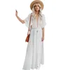 Dames Boho Beach Bikini Maxi Cover Up Lace 2019 Hot Beachwear Sexy Zomer Beach Jurk Cover Ups Robe de Plage # ES