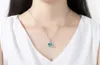 Free ship ePacket Platinum beautiful heart women's necklace Heart Crystal Pendant DAN83 mix order Pendant Necklaces