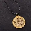 Pentagram Necklace Religious Supernatural Statement Necklace Je Shield Star of David Jewelry Best Friends Charm Necklace