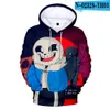 2019 plus récent sweat à capuche Undertale hommes/femmes drôle Kawaii à capuche Style Harajuku jeu chaud à capuche impression 3D Undertale pull à capuche