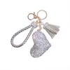 Kreative Liebe Schlüsselanhänger Paar Tasche Schlüsselanhänger Quaste Anhänger Puppe Leder Keychain Für Frauen Modeschmuck Kristall Herz Keychain 20190122