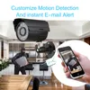 Anspo 4CH AHD Home Security Camera System Kit Waterproof Outdoor Night Vision IR-Cut DVR CCTV Home Surveillance 720P Black/White Camera