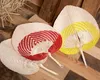 50pcs Palm Leaves Fans Handmade Wicker Multicolor Palm Fan Traditional Chinese Craft Home Decoration