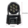 AUCD MINI 4 i 1 RGBW LEDS 7 LED DMX MOVED HEAD LIGHT KTV BAR STAGE LIGHTING bröllopsprestanda Spotlight färgad Par Light LE-7LED233V