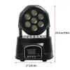 AUCD MINI 4 In 1 RGBW LED'ler 7 LED DMX Hareketli Kafa Işık KTV Çubuk Aşama Aydınlatma Düğün Performansı Spotlight Boyalı PAR LE-7LED326W