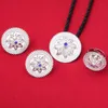 Bright Silver Flower Ethiopian Jewelry Wedding Pendant Chain Earrings Ring Africa Eritrea Ethiopia Silver Plated Jewelry