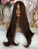 Kosher pruiken Brown #4 Fijnste Europese maagdelijk Human Hair Invisible Knots 4x4 Silk Top Joodse pruik