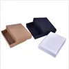 Confezione regalo 10 pezzi Kraft Scatola di imballaggio bianca nera Cartone di carta vuota con coperchio Scatole di alta qualità1