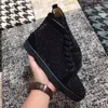 Blue Rhinestone Sneakers Shoes High Top Men Kvinnor Strass Trainer Rubber Sole utmärkt skateboard komfort Commer Casual Walking EU35-47