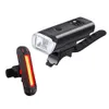 2020 Wodoodporna lekka rowerowa LED LED Light Light Set Inteligentny czujnik Przednie Lights Bike Akcesoria Lampa