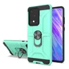 Armor Shockside Phone Case Cover för iPhone 11 Pro Max Samsung A51 A71 S11 S11 Plus A515 2 i 1 TPU-fodral med ringhållare