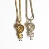 Nieuwe Hip Hop Sieraden Heren Alien Hanger Rock Street Ketting Goud Zilver Kleur Bling Cubic Zirkoon voor Gift