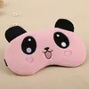 Mignon ours Panda masque pour les yeux de sommeil voyage rose enfants filles cache-œil doux Portable dessin animé aide réglable bandeau pas de sac de glace5924300