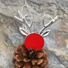 Partihandel Monogrammed Blank Nyår halsband Personlig Emalj Disc Christmas Gift Head of Deer Pendant Halsband