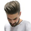 Eversilky Braun Grau Mono Spitze Toupets Handgebundene Haarteile Echthaar Ersatz Toupets Männer Haar Perücken Toupee2548697