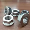 PYTITANS Titanium Hexagon Nuts with Flange M10125 Titanium Gr5 Alloy Material In stock4978093