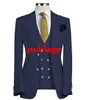 Mode Noir Hommes De Mariage Tuxedos Peak Revers Deux Boutons Tuxedos De Marié Excellent Hommes Veste Blazer 3 Pièces Costume Veste Pantalon Cravate Ve2090