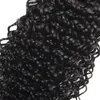 Paquetes de tramas de cabello humano virgen brasileño Kinkly Curly color natural 100% cabello sin procesar teje extensiones 8 -28 pulgadas envío de la gota