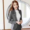 새로운 한국 숙녀 블레이저 재킷 화이트 3XL 플러스 사이즈 1 버튼 여성용 슬림 오피스 블레이저 여성용 코트 긴 소매 코트